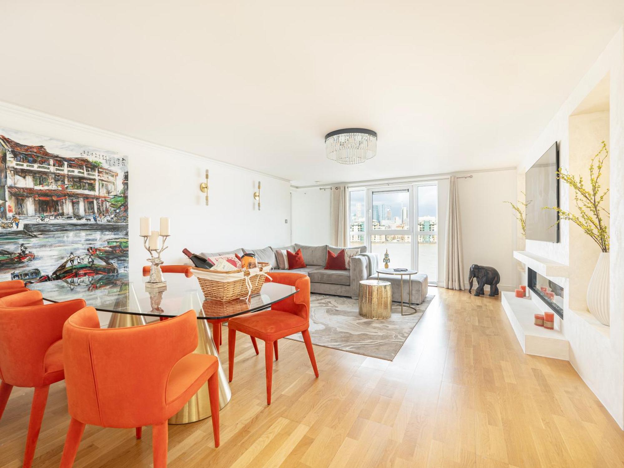 The View Greenwich - Luxury River Thames Apartment ロンドン エクステリア 写真